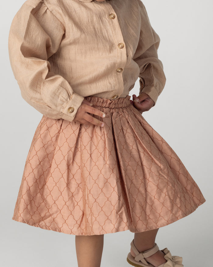 Donsje Raylen Skirt | Cloudy Rose - Rust Diamonds