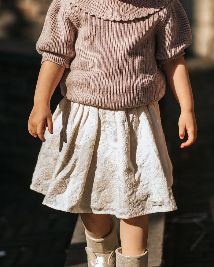 Donsje Raylen Skirt | Warm White Flowers