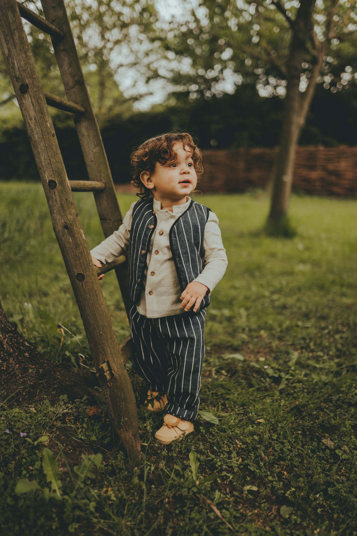 Donsje Ririo Gilet | Night Blue Melange