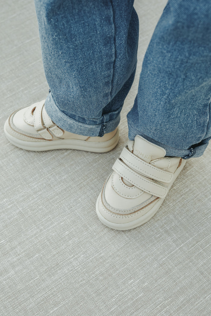 Donsje Romijn Sneakers | Cream Leather