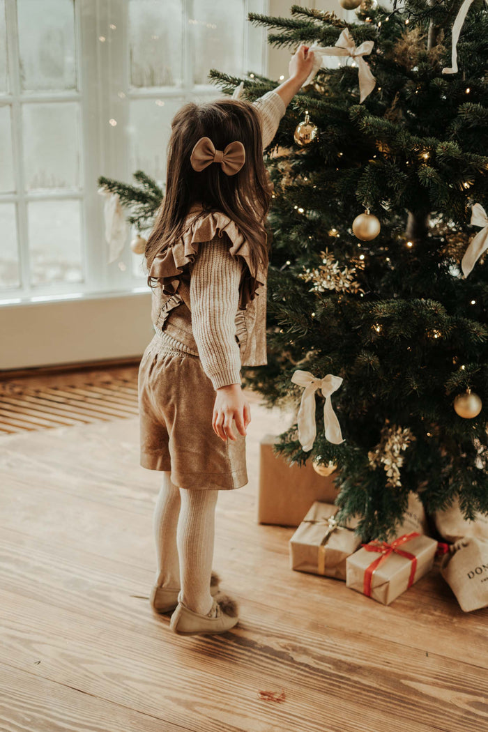 Donsje Ronie Leather Shorts | Rose Brown Metallic