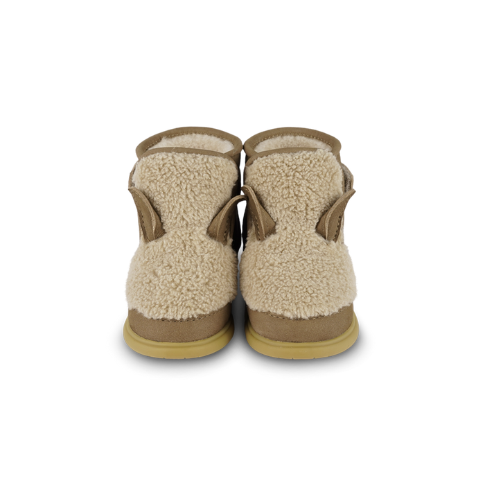 Donsje Roumi Shoes | Alpaca | Beige Curly Faux Fur