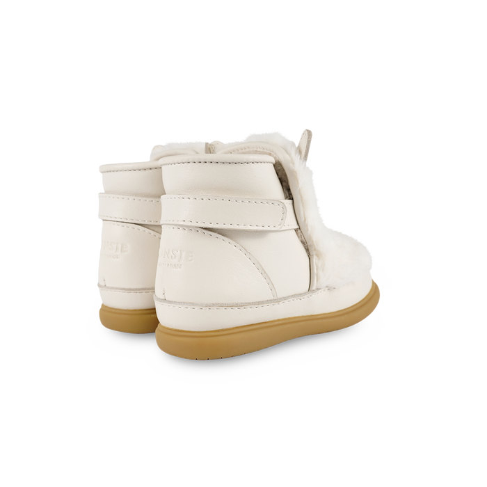 Donsje Roumi Shoes | Rabbit | Off White Soft Faux Fur