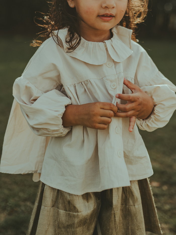 Donsje Rushi Blouse | Soft Sand