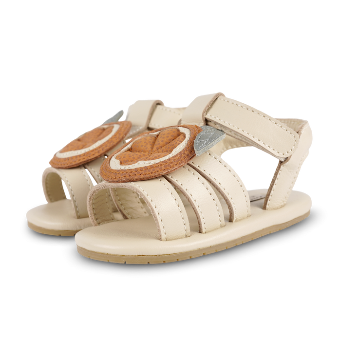 donsje Sadie Sandals | Arancia | Cream Leather