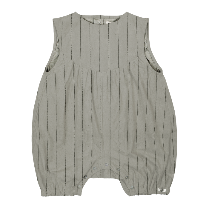 donsje Salotte Playsuit | Dusty Green – Thyme Striped
