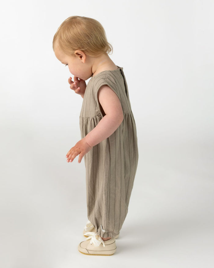 Donsje Salotte Playsuit | Dusty Green – Thyme Striped