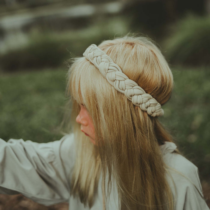 Donsje Senzay Headband | Cream Sheep Leather