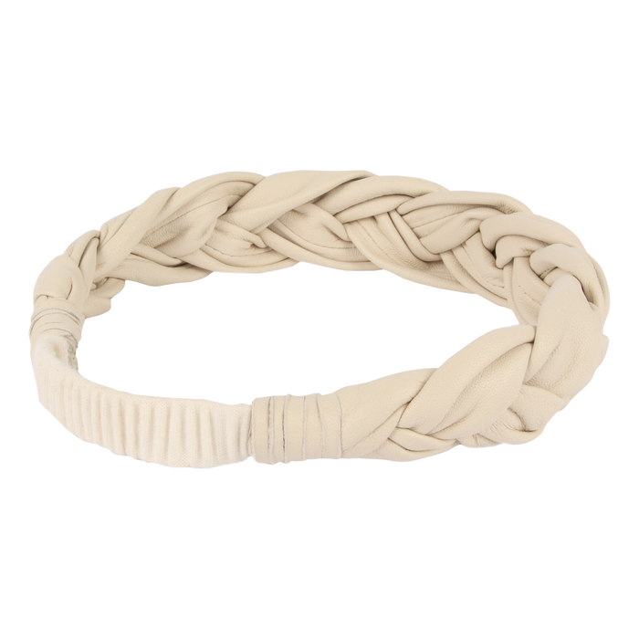 Donsje Senzay Headband | Cream Sheep Leather