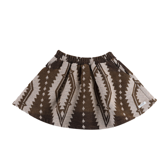 donsje Siessie Skirt | Dusty Brown Melange