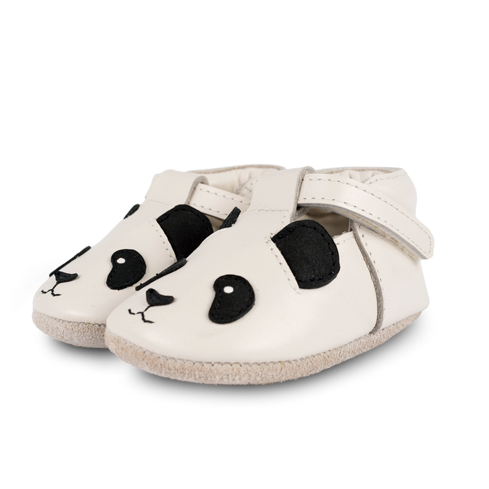 donsje Spark Classic Shoes | Panda | Off White Leather