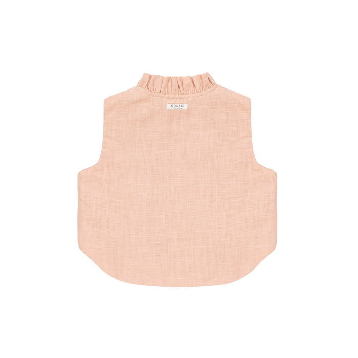 Donsje Sugy Linen Gilet | Poppy | Cloudy Rose