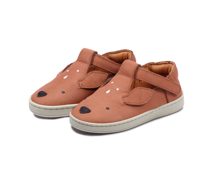 donsje Sunni Classic Shoes | Deer | Walnut Leather