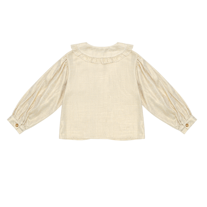 Donsje Suzei Blouse | Soft Sand Metallic