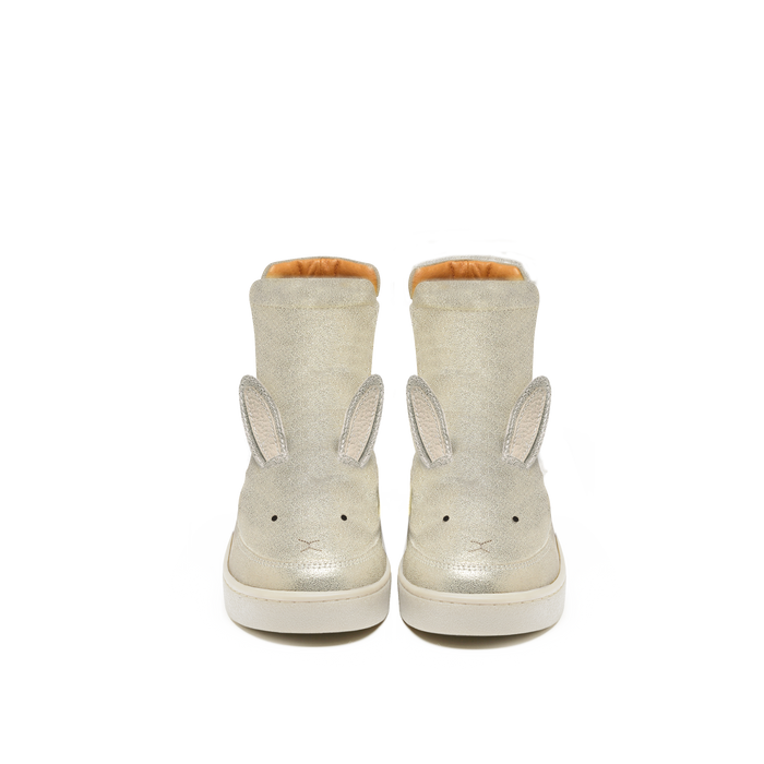 donsje Theera Boots | Bunny | Silver Metallic Leather