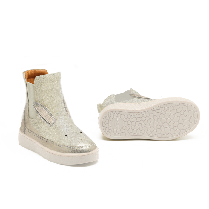 Donsje Theera Boots | Bunny | Silver Metallic Leather