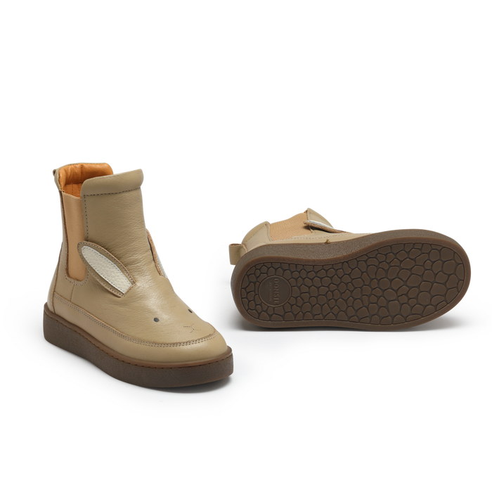 Donsje Thuru Classic Boots | Bunny | Taupe Leather