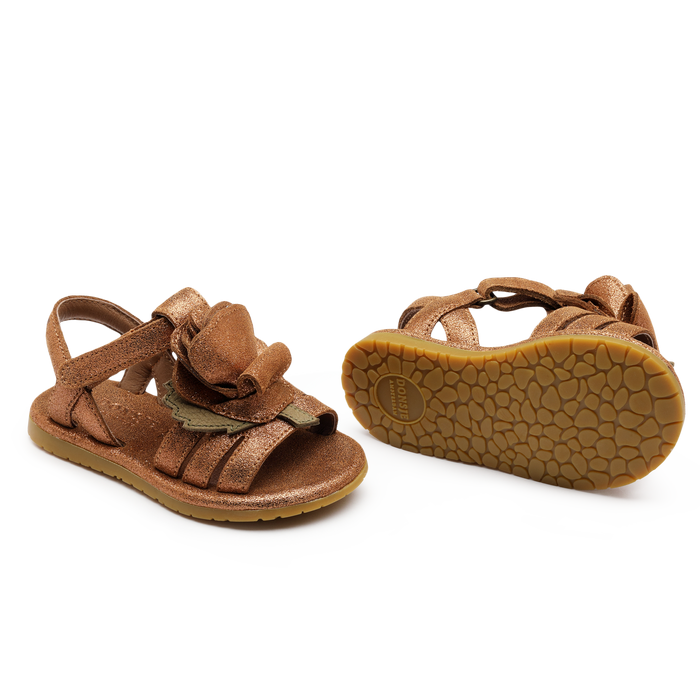 Donsje Tiyola Sandals | Rose | Powder Metallic Leather