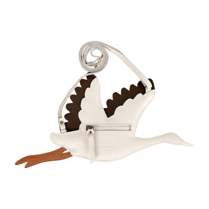 Donsje Toto Purse | Stork | Off White Leather