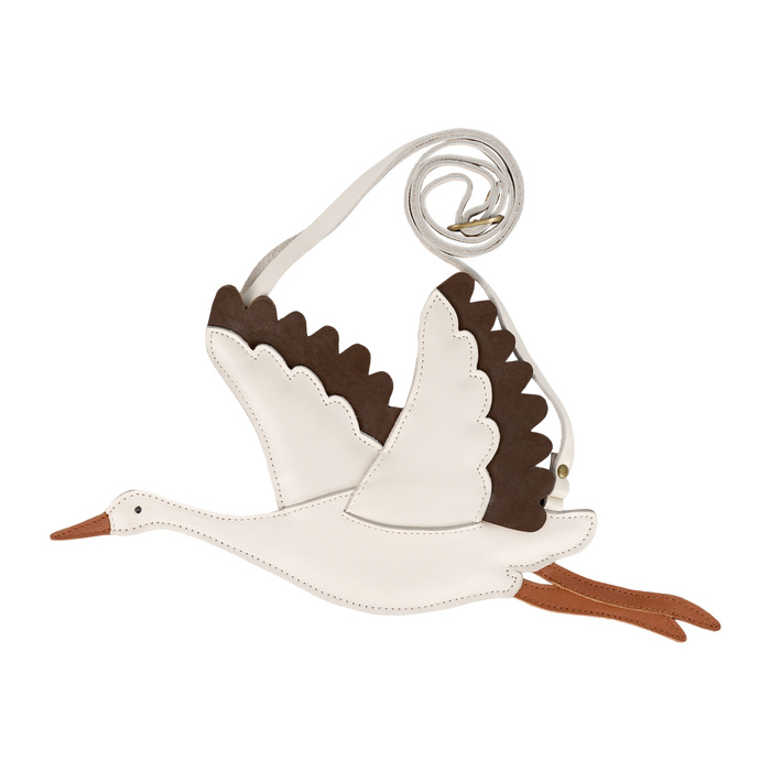 donsje Toto Purse | Stork | Off White Leather