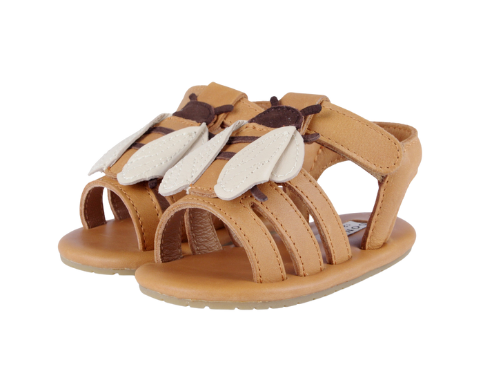 donsje Tuti Sky Sandals | Bee | Camel Classic Leather