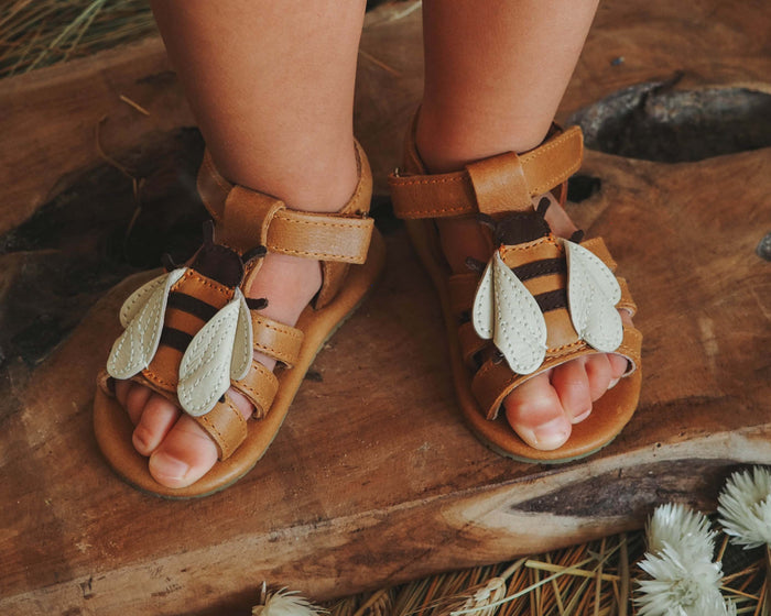 Donsje Tuti Sky Sandals | Bee | Camel Classic Leather
