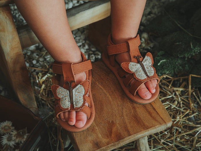 Donsje Tuti Sky Sandals | Papillon | Walnut Nubuck