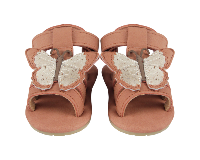 donsje Tuti Sky Sandals | Papillon | Walnut Nubuck
