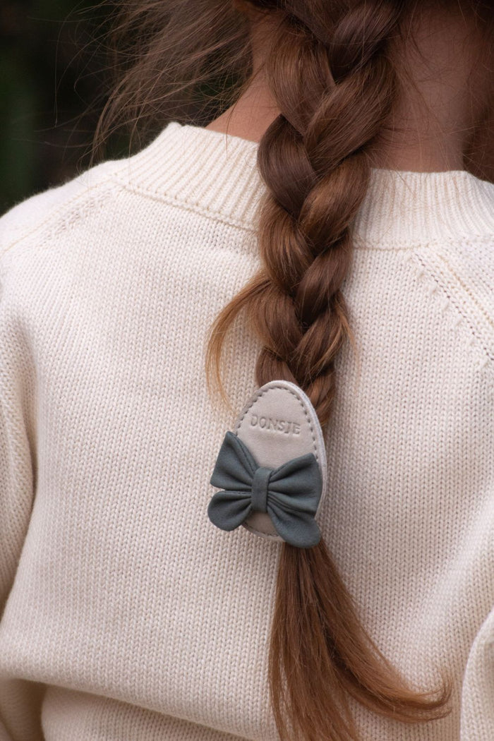 Donsje Twini Clip | Egg | Light Grey Nubuck