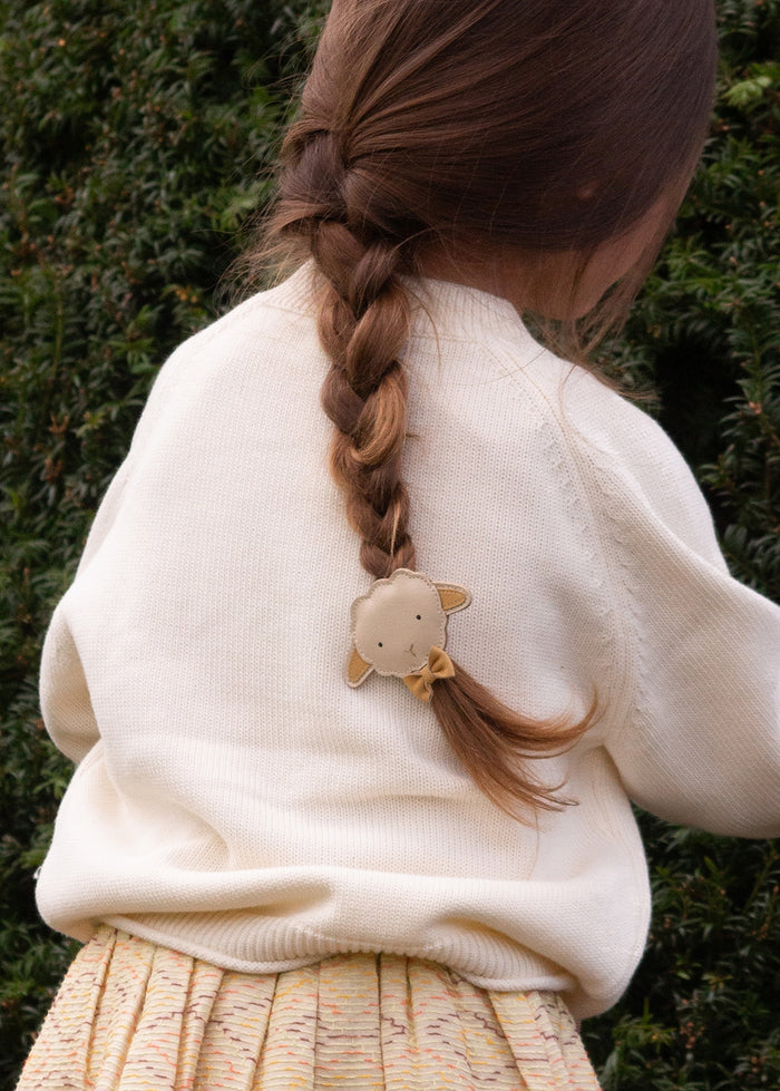 Donsje Twini Clip | Lammy | Cream Leather