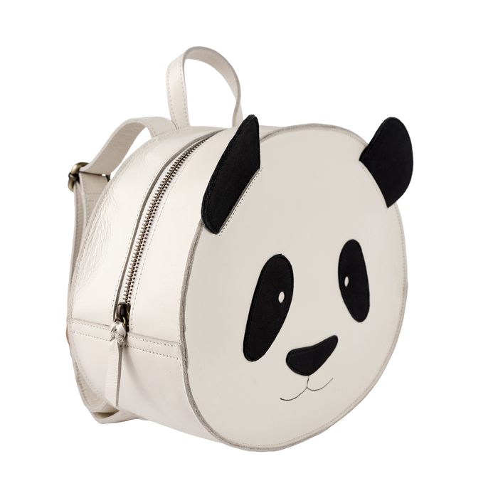 Donsje Umi Schoolbag | Panda | Off White Leather
