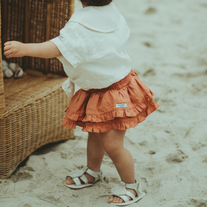 Donsje Vaibi Linen Bloomers | Ginger Spice