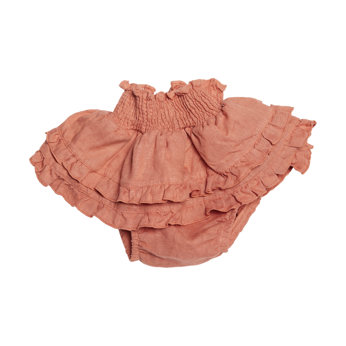 donsje Vaibi Linen Bloomers | Ginger Spice