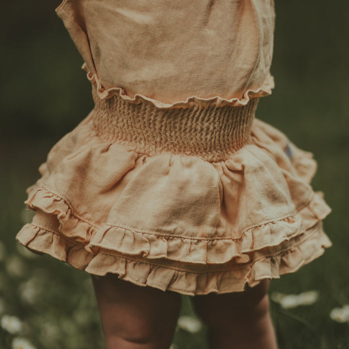 Donsje Vaibi Linen Bloomers | Rose Latte