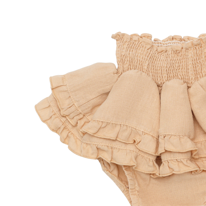 Donsje Vaibi Linen Bloomers | Rose Latte