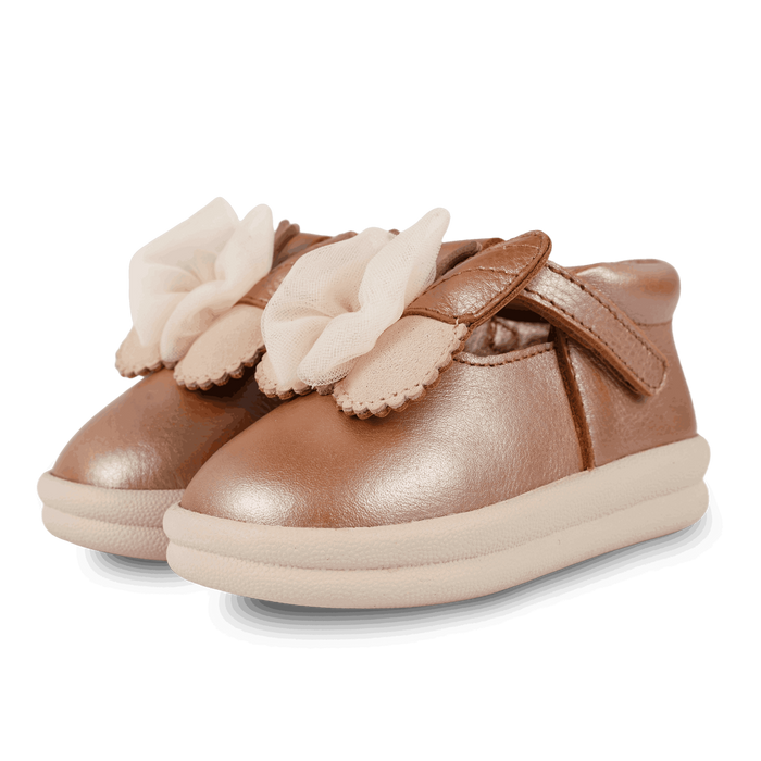 donsje Vlindy Shoes | Clay Metallic Leather