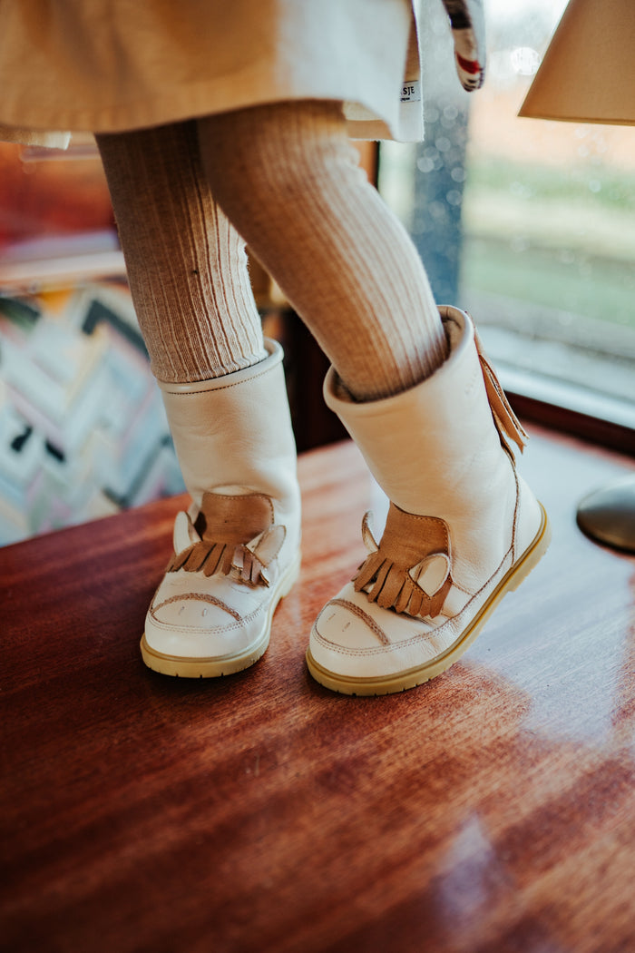 Donsje Wadudu Special Boots | Horse | Ivory Leather