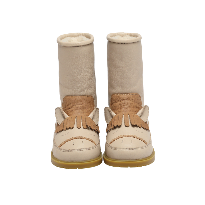 donsje Wadudu Special Boots | Horse | Ivory Leather