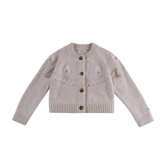 donsje Wiesse Cardigan | Poodle | Soft Sand