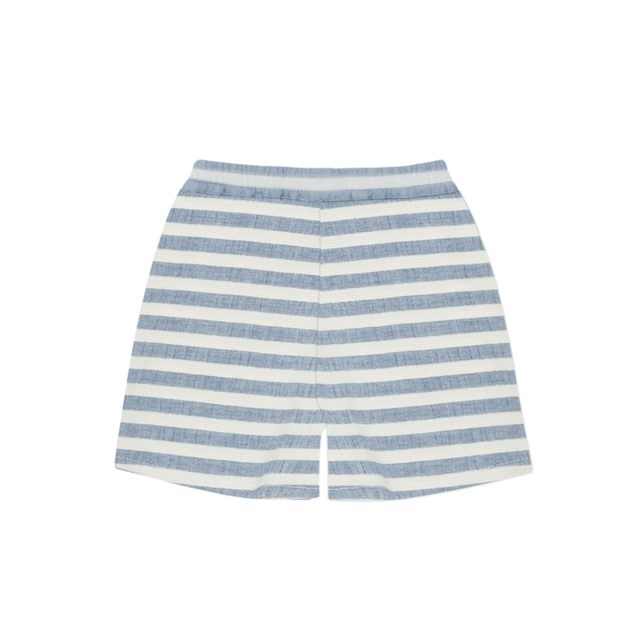 Donsje Wimbo Shorts | Sky Blue - White Striped
