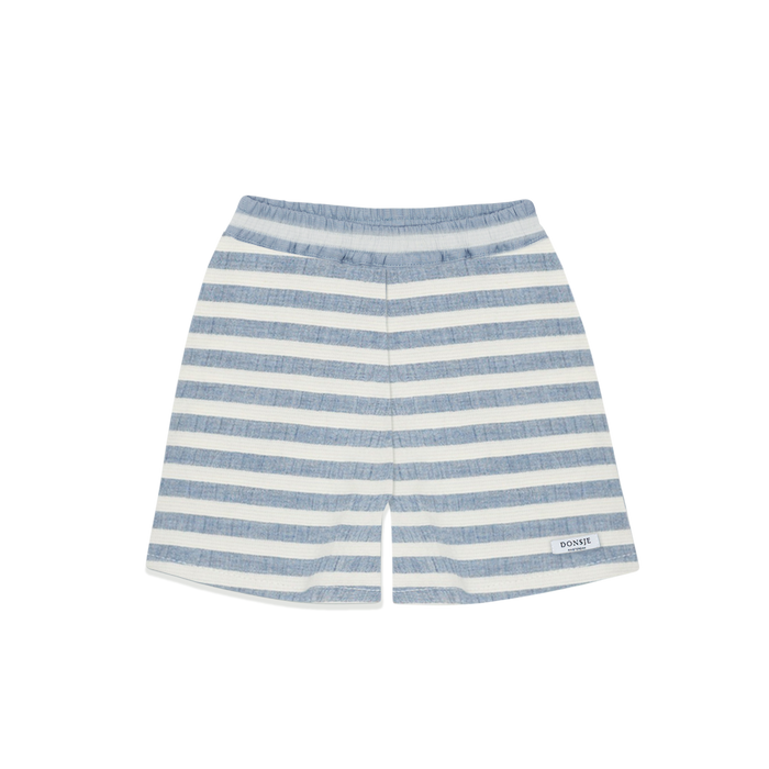 donsje Wimbo Shorts | Sky Blue - White Striped