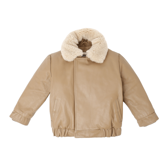 Donsje Yuki Leather Jacket | Koala | Nutmeg Leather