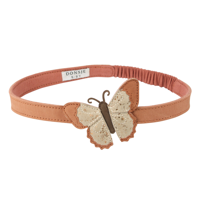donsje Zaza Headband | Papillon | Walnut Nubuck