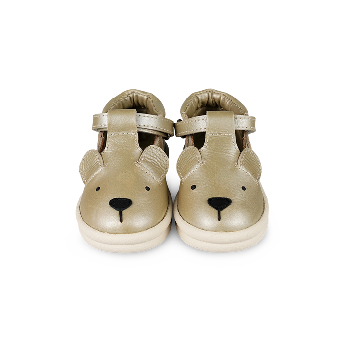 Donsje Zilpa Shoes | Bear | Champagne Metallic Leather