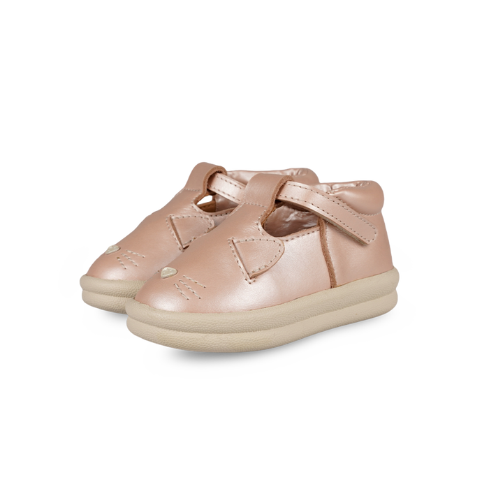 donsje Zilpa Shoes | Cat | Rose Metallic Leather