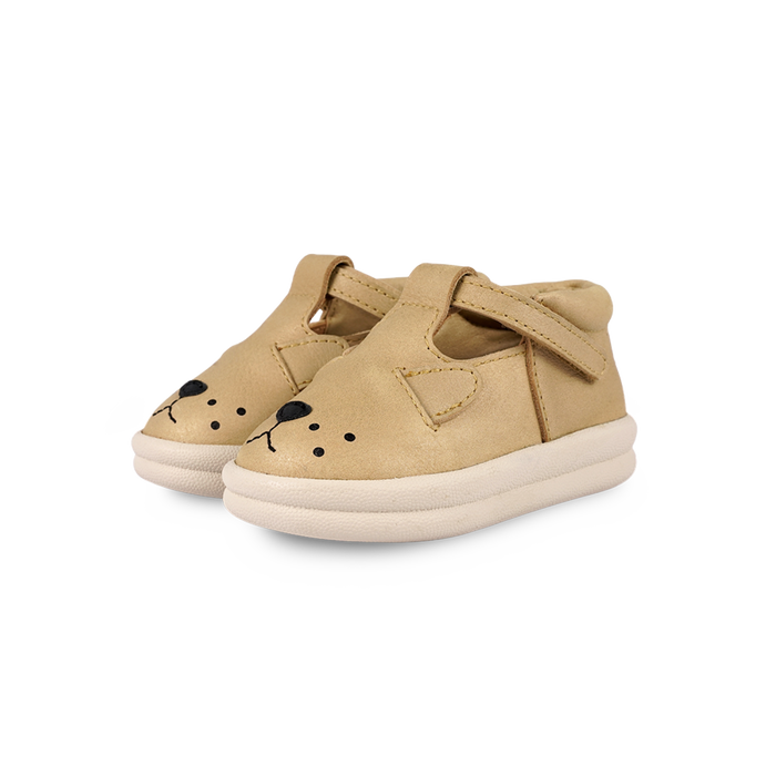 donsje Zilpa Shoes | Lion | Gold Metallic Nubuck