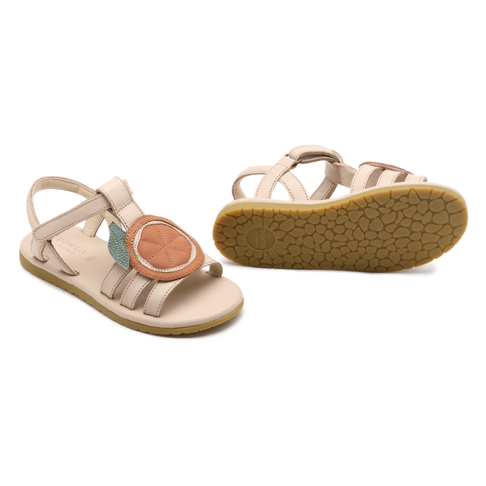 Donsje Zodie Sandals | Arancia | Cream Leather