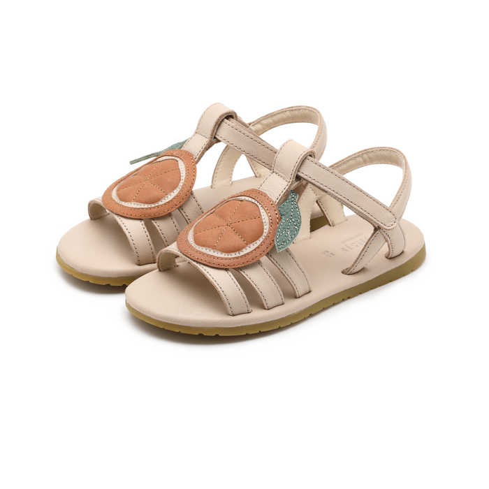 donsje Zodie Sandals | Arancia | Cream Leather