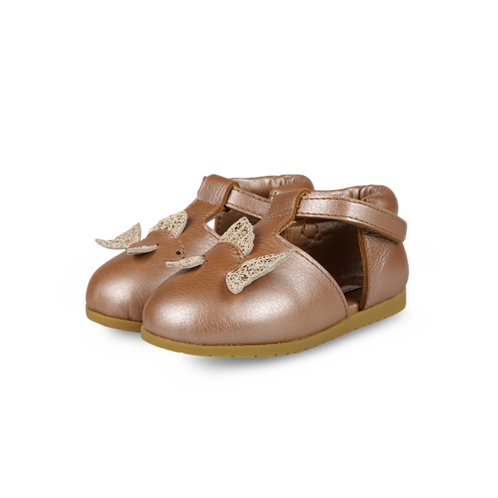 donsje Zunu Shoes | Gold Fish | Clay Metallic Leather