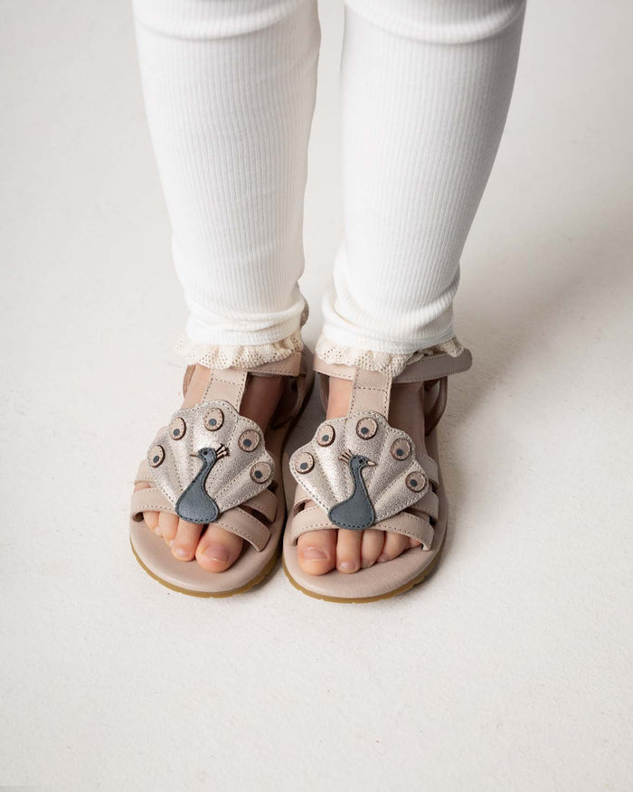 Donsje Zuza Sandals | Peacock | Ivory Leather